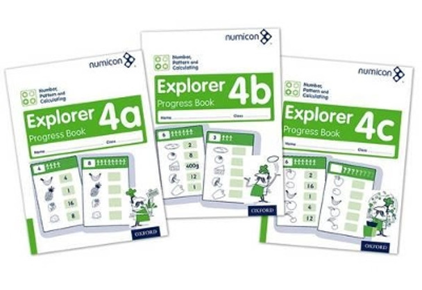 Numicon: Number, Pattern and Calculating 4 Explorer Progress Books ABC (Mixed pack) by Jayne Campling