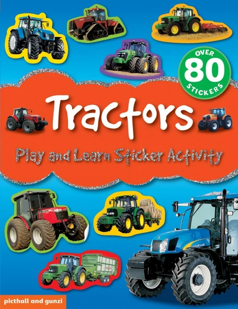 Play and Learn Sticker Activity: Tractors by Chez Picthall