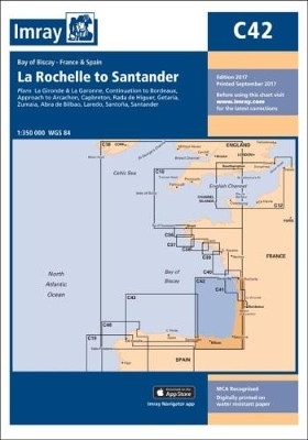 Imray Chart C42: La Rochelle to Santander by Imray