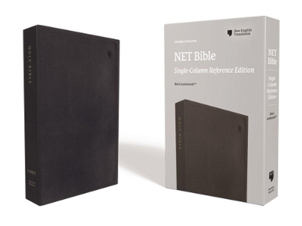 NET Bible, Single-Column Reference, Leathersoft, Black, Comfort Print: Holy Bible by Thomas Nelson