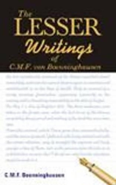 Lesser Writings of C M F von Boenninghausen by C. M. F. von Boenninghausen 9788131902875