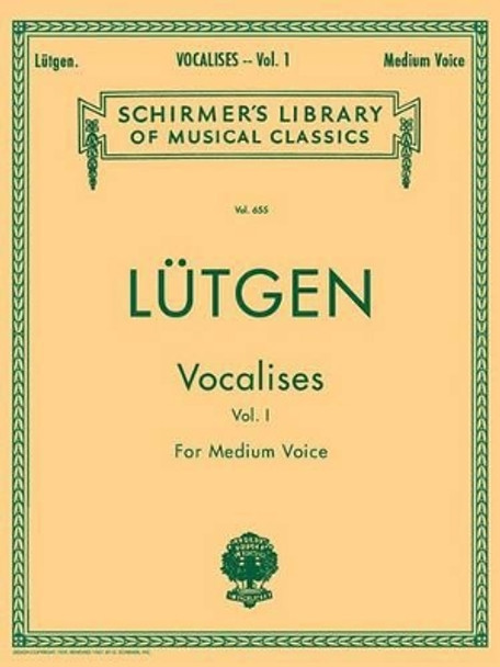 Vocalises (20 Daily Exercises) - Book I: Medium Voice by B Lutgen 9780634069505