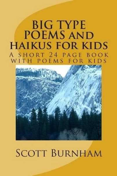 BIG TYPE POEMS and haikus for kids: A short 25 page book with poems for kids by Scott R Burnham 9781492204794