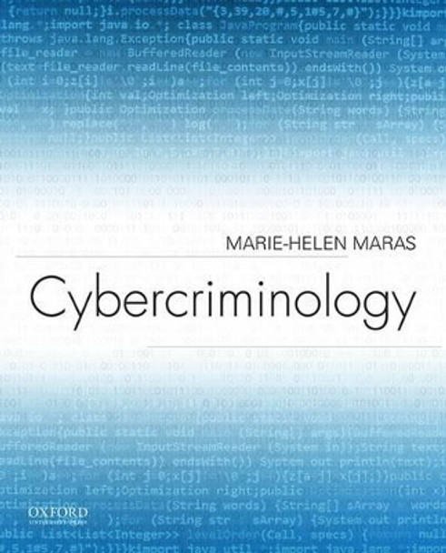 Cybercriminology by Marie-Helen Maras 9780190278441