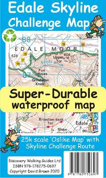 Edale Skyline Challenge Map by David Brawn 9781782750697