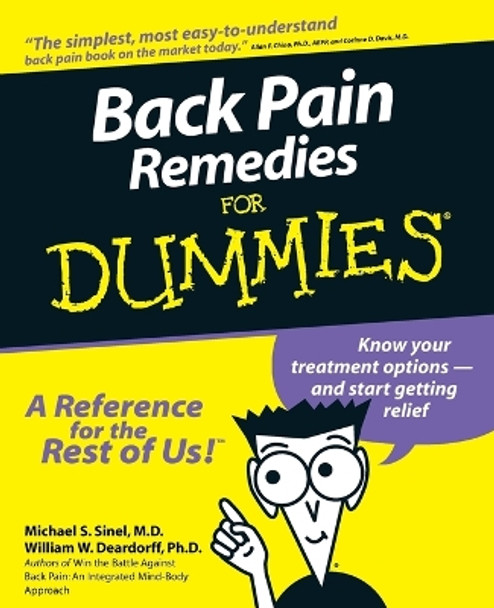 Back Pain Remedies For Dummies Michael S. Sinel 9780764551321