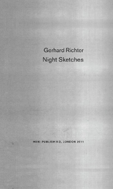 Night Sketches by Gerhard Richter 9780956404152