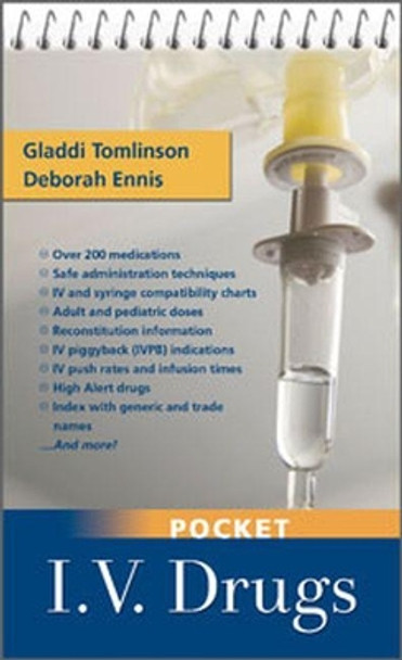 Pocket I.V. Drugs by Gladdi Tomlinson 9780803626843