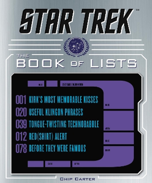 Star Trek: The Book of Lists by Chip Carter 9780062685889