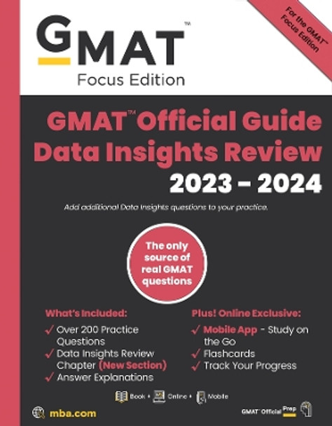 GMAT Official Quantitative Review: Data Sufficiency 2023-2024, Book + Online Question Bank by GMAC (Graduate Management Admission Council) 9781394180998