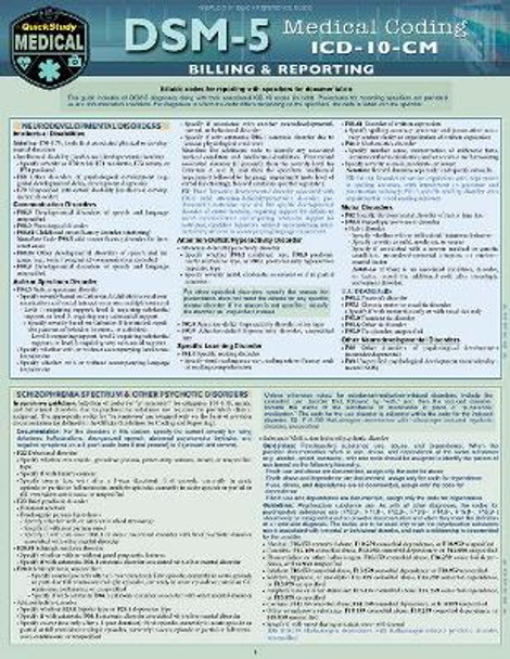 DSM 5 Medical Coding: a QuickStudy Reference Tool by Elizabeth Ronne 9781423236443