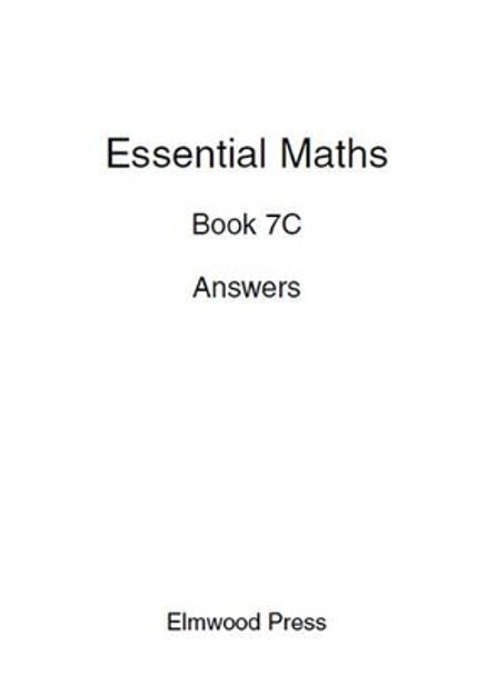 Essential Maths Book 7c Answers by David Rayner 9781902214832