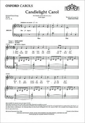 Candlelight Carol by John Rutter 9780193533653