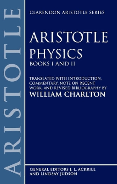 Physics Books I and II by Aristotle 9780198720263