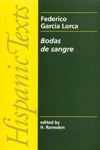 Bodas De Sangre by Federico Garcia Lorca 9780719007644