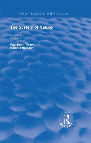 The System of Nature: Volume 2 by Paul Henri Thiery 9780367245009