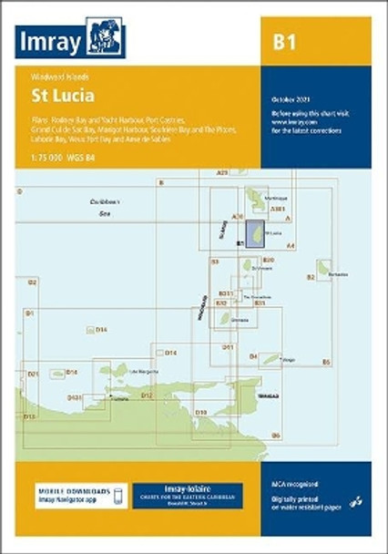 Imray Chart B1: St Lucia: 2021 by Imray 9781786793119