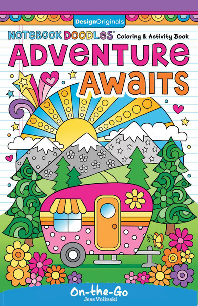 Notebook Doodles Adventure Awaits: Coloring and Activity Book by Jess Volinski 9781497206403