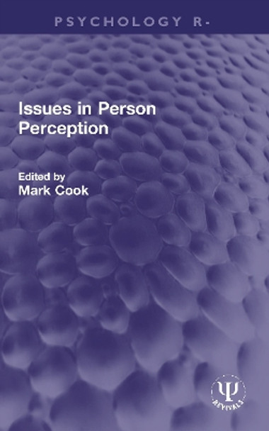 Issues in Person Perception by Mark Cook 9781032003955