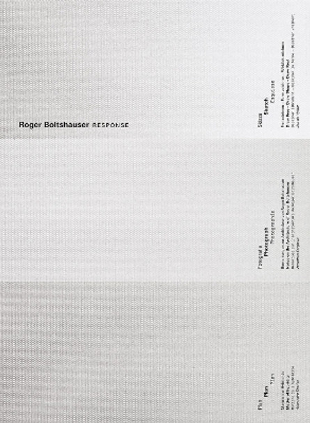 Roger Boltshauser - Response by Galerie d'Architecture de Paris 9783038603320