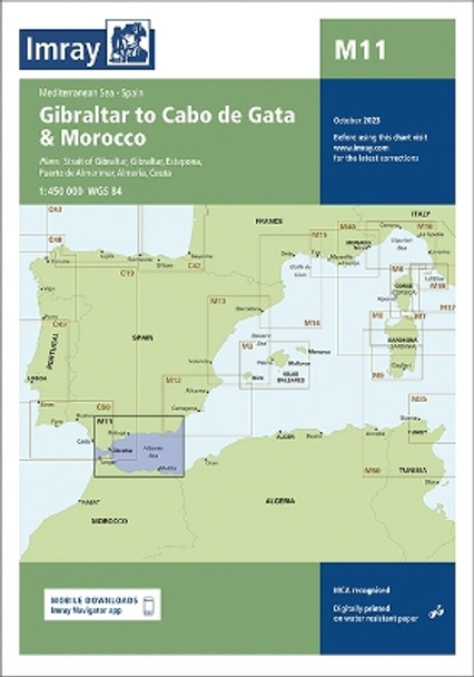 M11: Gibraltar to Cabo de Gata and Morocco: 2023 by Imray 9781786795113