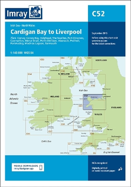 Imray Chart C52: Cardigan Bay to Liverpool: 2023 by Imray 9781786794987