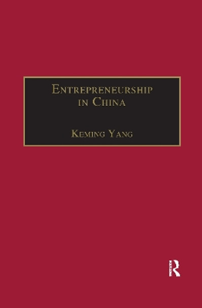 Entrepreneurship in China by Keming Yang 9780367603731