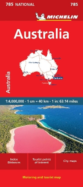 Australia - Michelin National Map 785: Map by Michelin 9782067262690