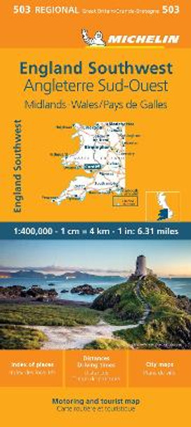 Wales - Michelin Regional Map 503: Map by Michelin 9782067263970