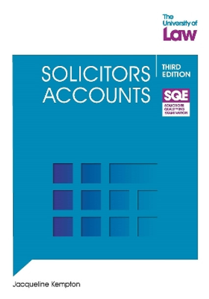 SQE - Solicitors Accounts 3e by Jacqueline Kempton 9781805020059