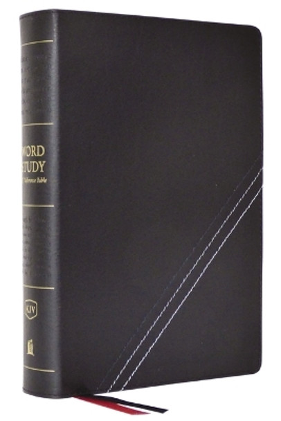 KJV, Word Study Reference Bible, Bonded Leather, Black, Red Letter, Comfort Print: 2,000 Keywords that Unlock the Meaning of the Bible by Thomas Nelson 9780785294955