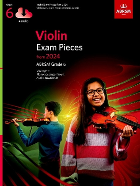 Violin Exam Pieces from 2024, ABRSM Grade 6, Violin Part, Piano Accompaniment & Audio by ABRSM 9781786015617