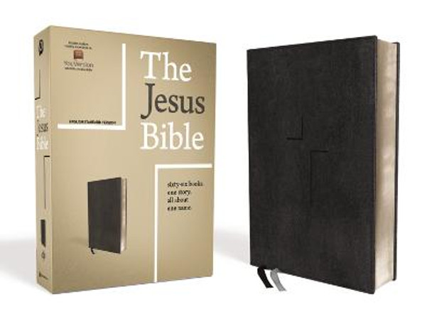 The Jesus Bible, ESV Edition, Leathersoft, Black by Passion