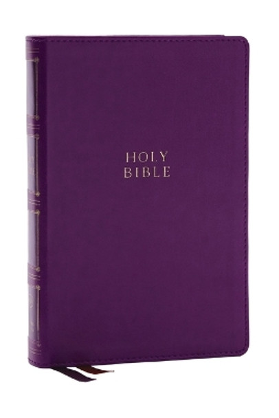 KJV, Compact Center-Column Reference Bible, Leathersoft, Purple, Red Letter, Thumb Indexed, Comfort Print by Thomas Nelson 9781400333172