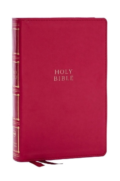 NKJV, Compact Center-Column Reference Bible, Leathersoft, Dark Rose, Red Letter, Thumb Indexed, Comfort Print by Thomas Nelson 9781400333080