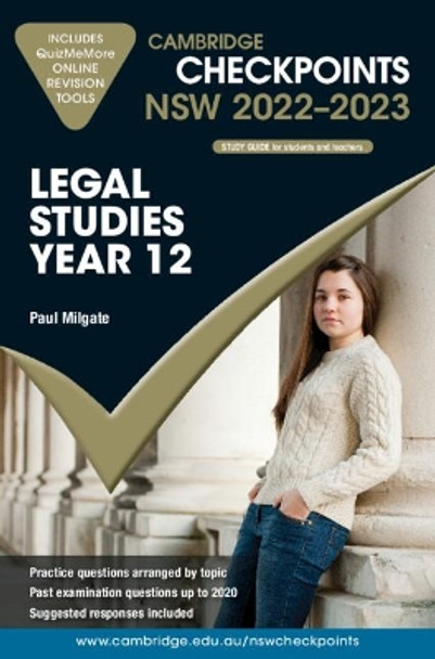 Cambridge Checkpoints NSW Legal Studies Year 12 2022–2023 by Paul Milgate 9781009093644