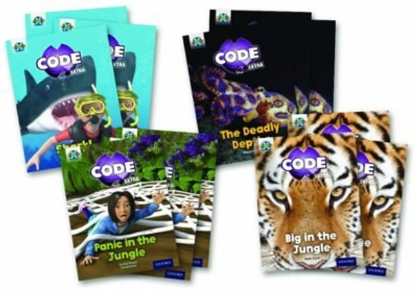 Project X CODE Extra: Green Book Band, Oxford Level 5: Jungle Trail and Shark Dive, Class pack of 12 by Janice Pimm 9780198363477