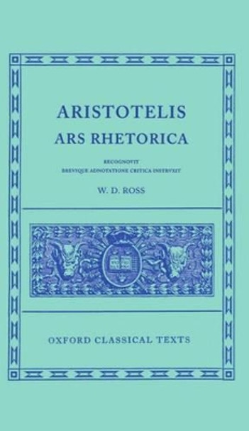 Aristotle Ars Rhetorica by Aristotle 9780198145578