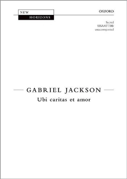 Ubi caritas et amor by Gabriel Jackson 9780193417311