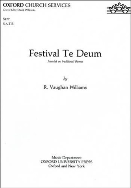 Festival Te Deum by Ralph Vaughan Williams 9780193515307