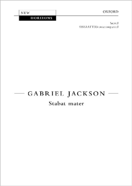 Stabat mater by Gabriel Jackson 9780193524422