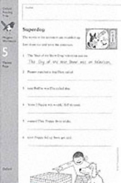 Oxford Reading Tree: Level 9: Workbooks: Workbook 2: Superdog and The Litter Queen (Pack of 6) by Thelma Page 9780199167708