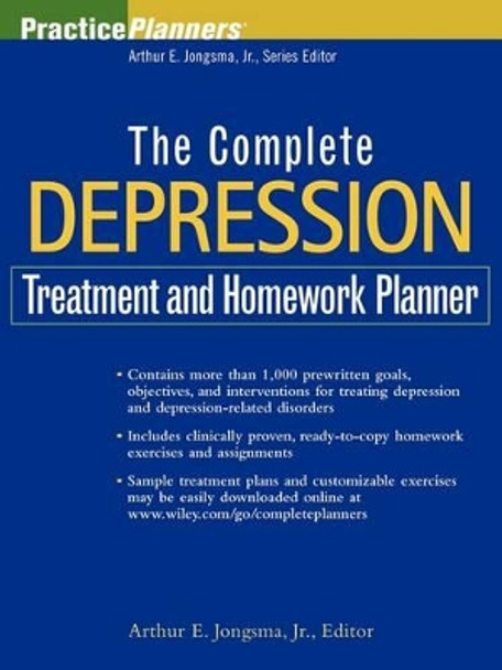 The Complete Depression Treatment and Homework Planner by Arthur E. Jongsma 9780471645153