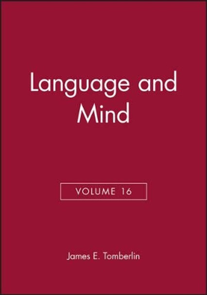 Language and Mind, Volume 16 by James E. Tomberlin 9780631234098