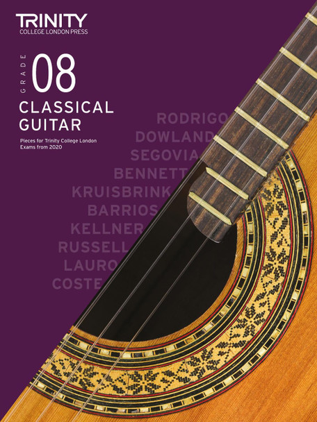 Trinity College London Classical Guitar Exam Pieces 2020-2023: Grade 8 by Trinity College London 9780857368386