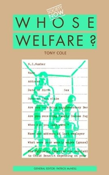 Whose Welfare by Tony Cole 9781138467675