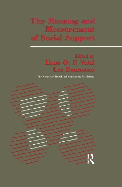 The Meaning And Measurement Of Support by Hans O. Veiel 9781138995727