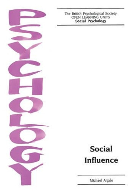 Social Influence by Michael Argyle 9781854332509