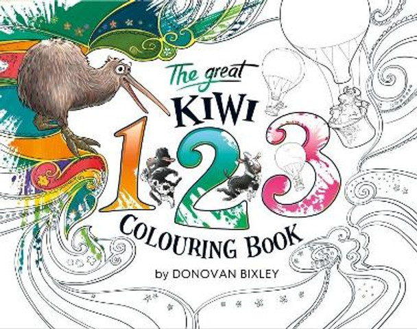 The Great Kiwi 123 Colouring Book by Donovan Bixley 9781988516554