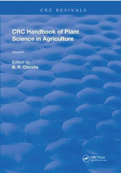 CRC Handbook of Plant Science in Agriculture by A. A. Hanson 9780367252410